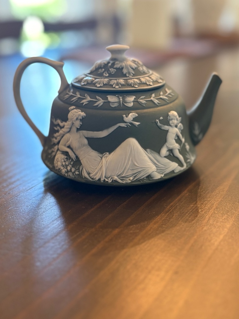 STUNNING Schafer & Vater jasperware teapot